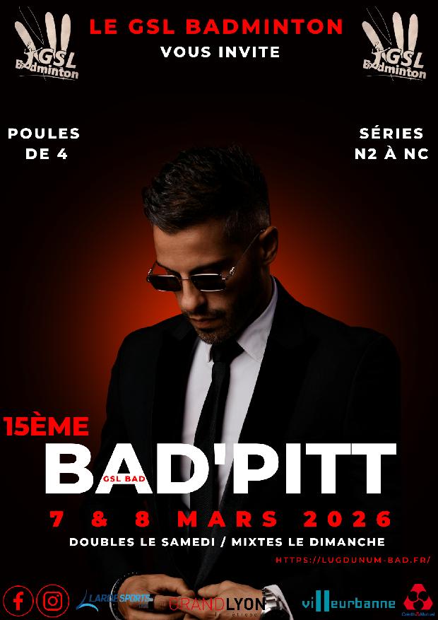 15ème édition Nationale du Bad'Pitt 2026